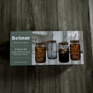 Bellmar Ribbed Glass sippers